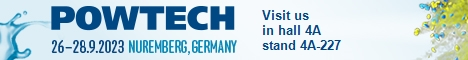 Powtech logo with booth