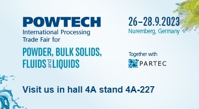 Powtech logo with booth