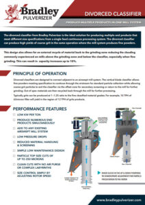 Divorced Classifier Brochure for Bradley Pulverizer - UK