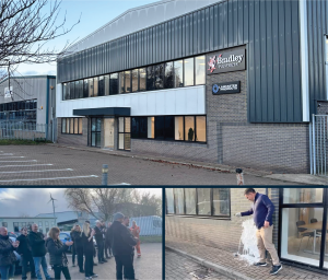 New UK facility groundbreaking collage