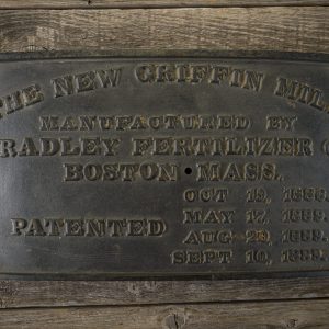 Bradley Griffin Mill plate 1880s
